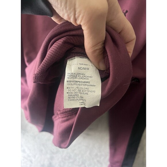 Under Armour Sweatshirt Women's M Burgundy Pullover Turtleneck Athletic Pullover - Picture 3 of 7